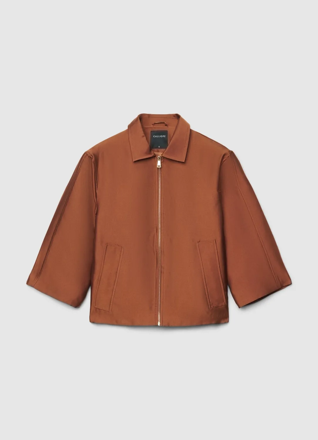 Calliope blouson femme satiné zippé