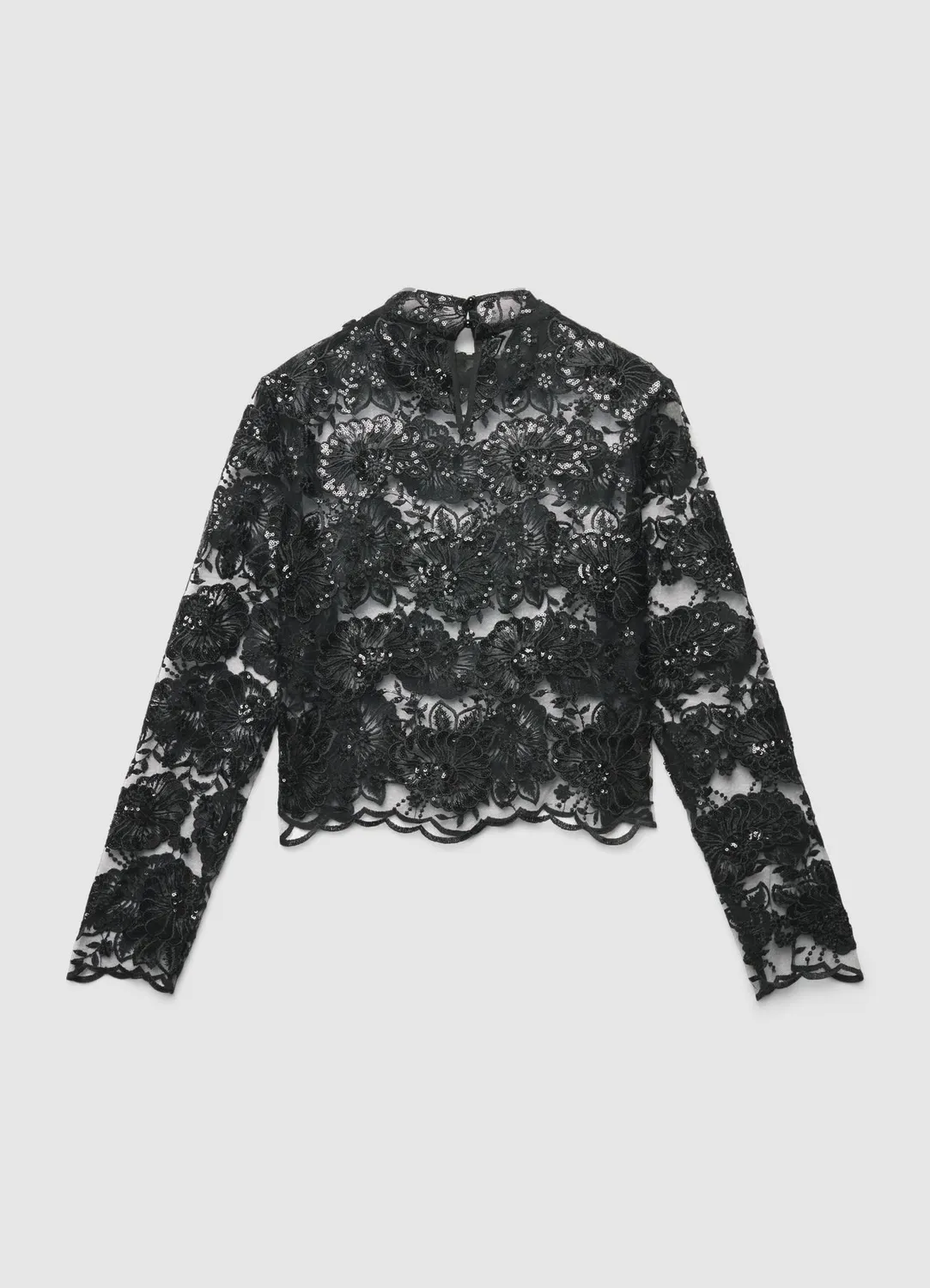 Calliope Atelier blouse femme tulle paillettes