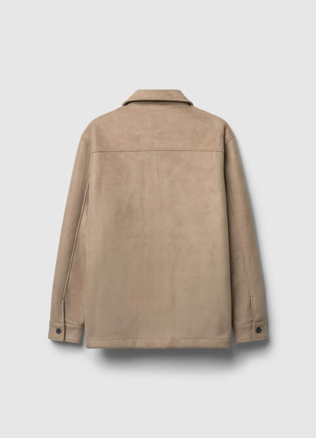 Calliope surchemise suédine boutonnée homme manches longues