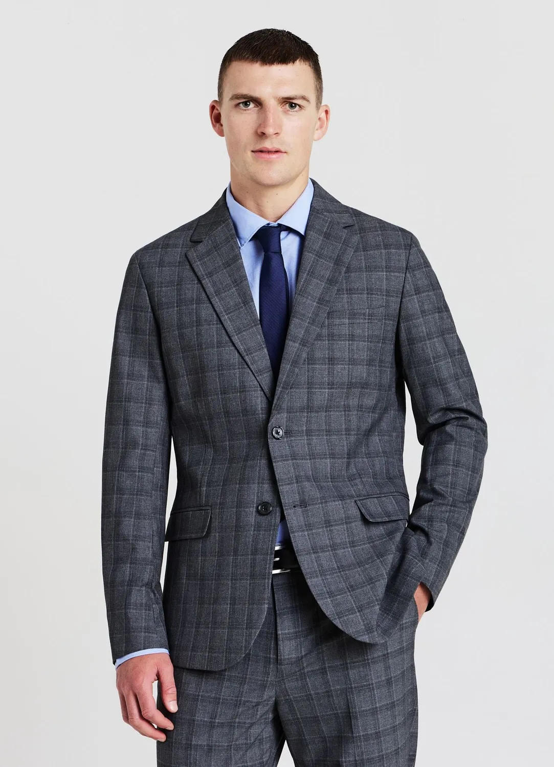 Calliope veste monopetto carreaux homme bureau