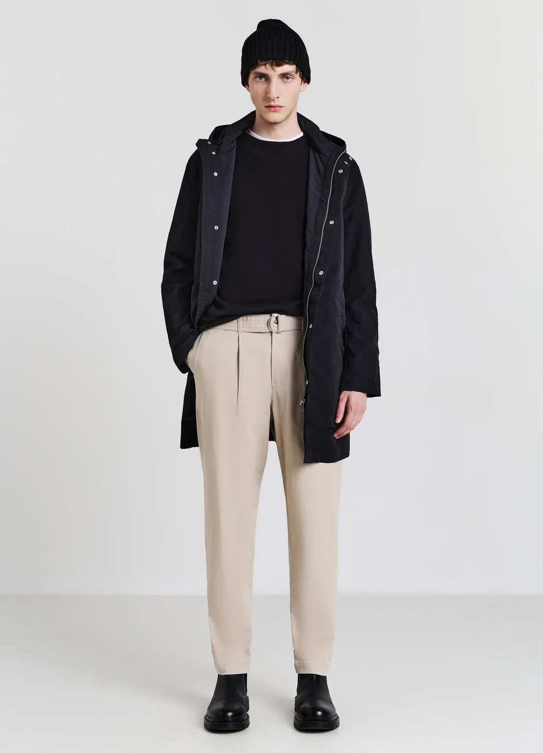 Calliope pantalon chino ceinture homme coupe droite