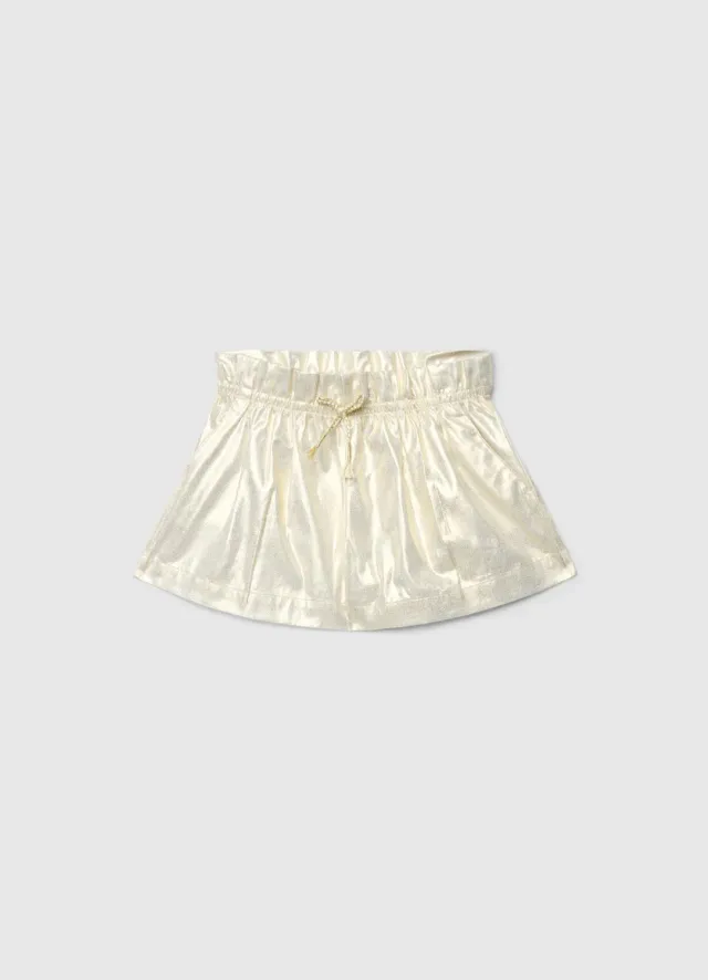 Calliope short fille enduit taille élastique