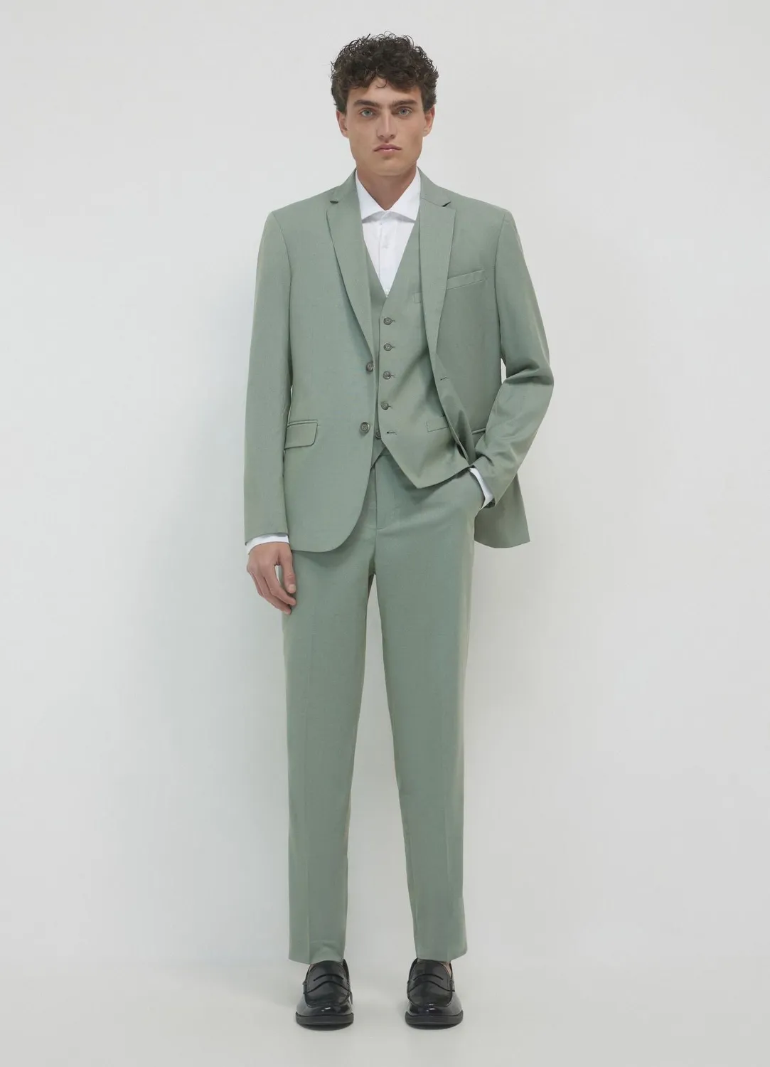 Calliope pantalon homme uni regular zip poches