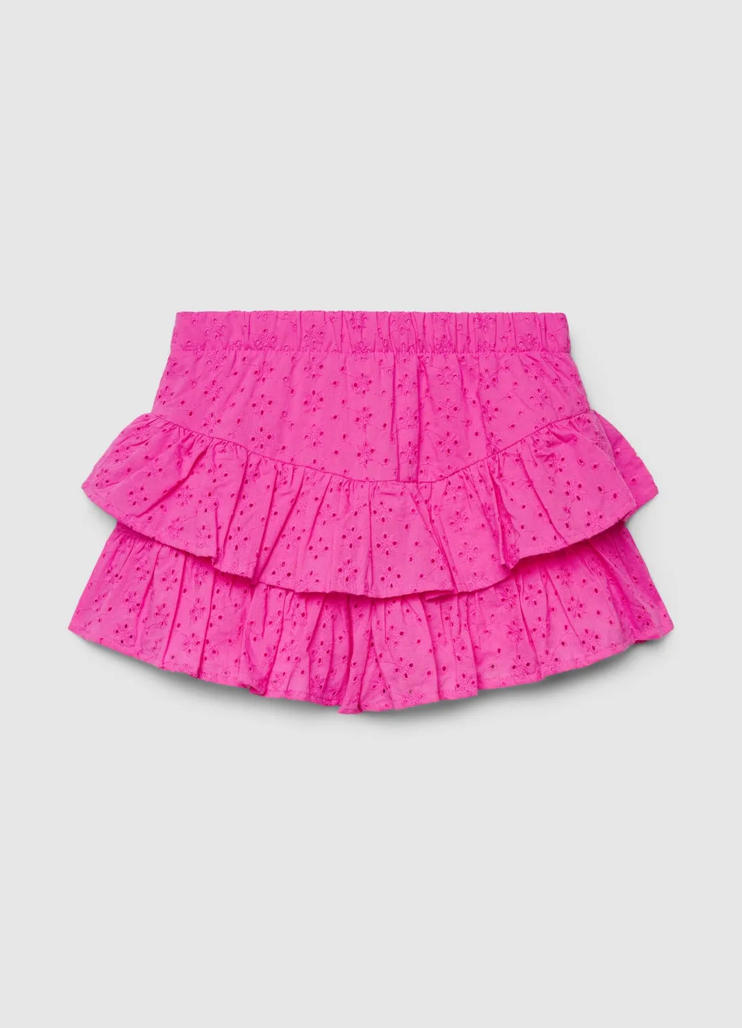 Calliope jupe-short fille volants broderie anglaise