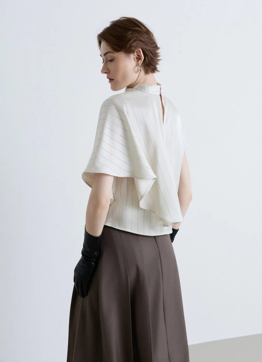 Calliope Top à rayures col haut mantella femme