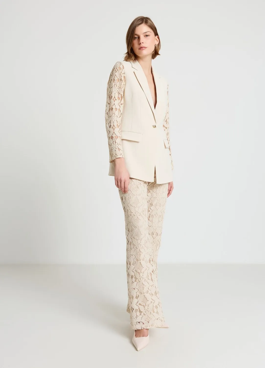 Calliope veste blazer femme S manches dentelle