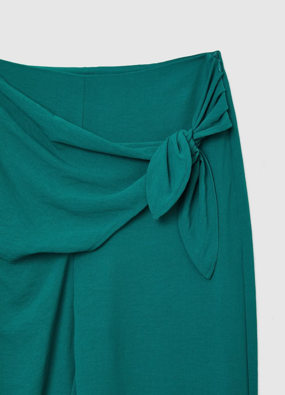 Calliope pantalon femme uni à noeud
