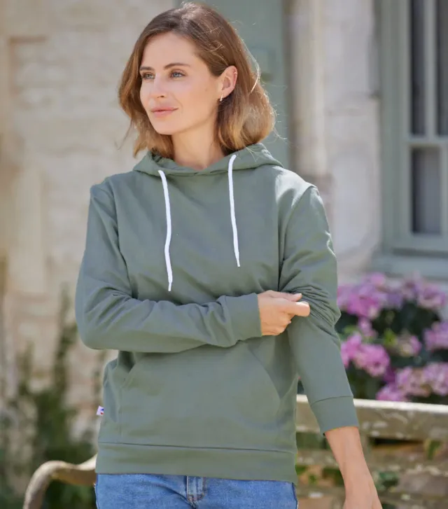Cocorico Intemporel sweat femme Sauge capuche coton