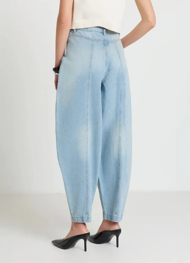 Calliope jean balloon femme coutures panneaux