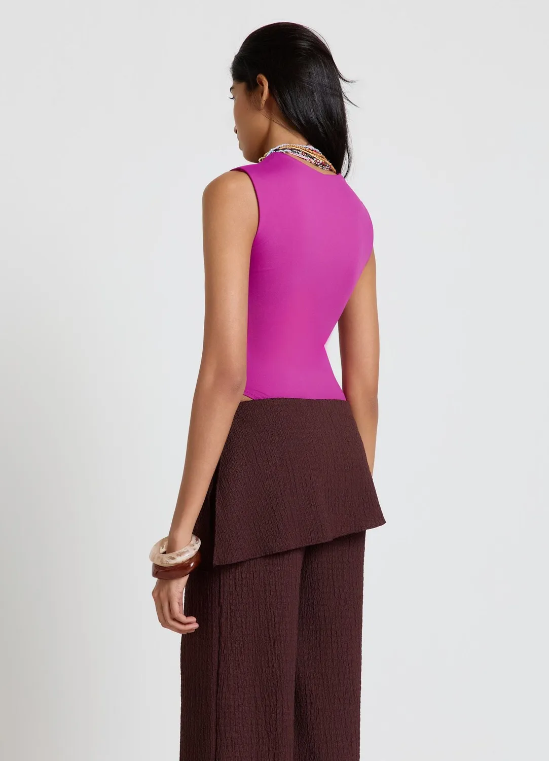 Calliope col carré body femme sans manches