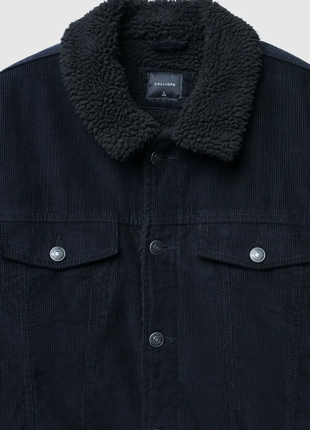 Calliope veste homme matelassée col fourrure L