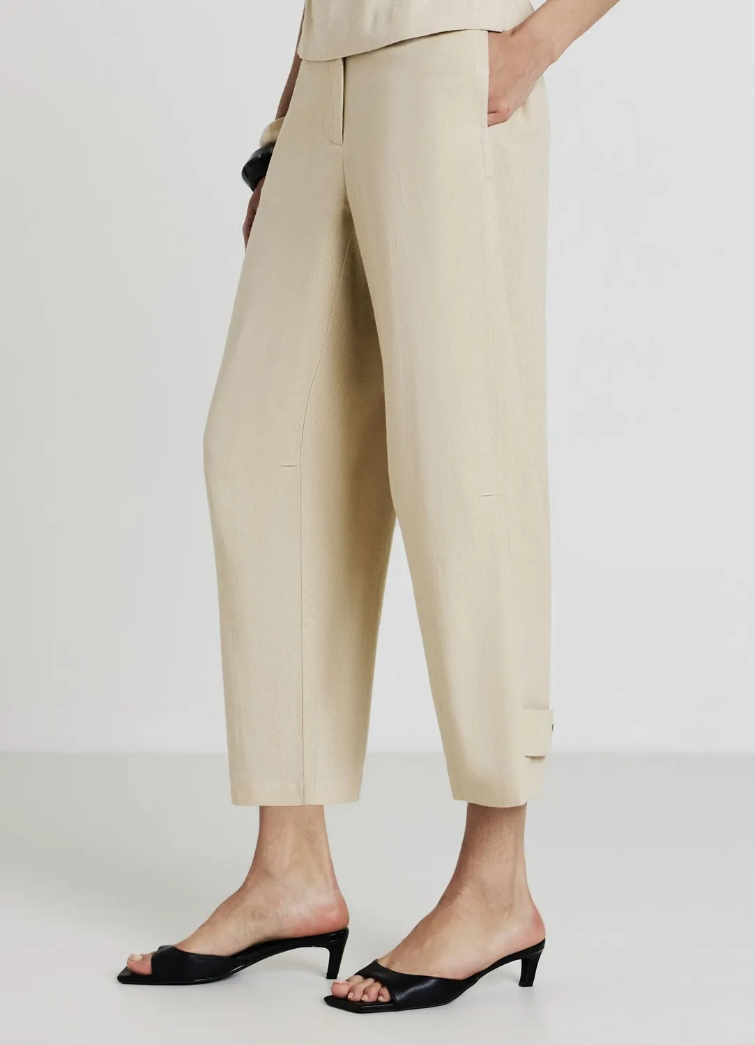 Calliope Pantalon balloon alamari femme poches