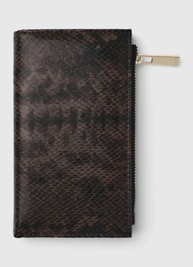 Calliope portefeuille moyen femme zip à motif