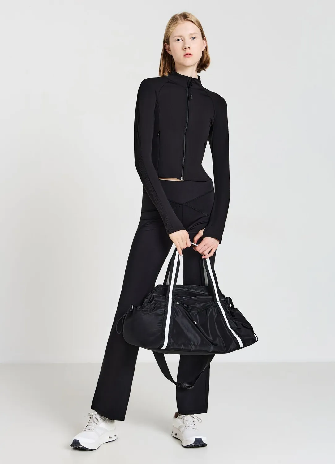 Calliope sweat zippé femme S col montant ajusté uni