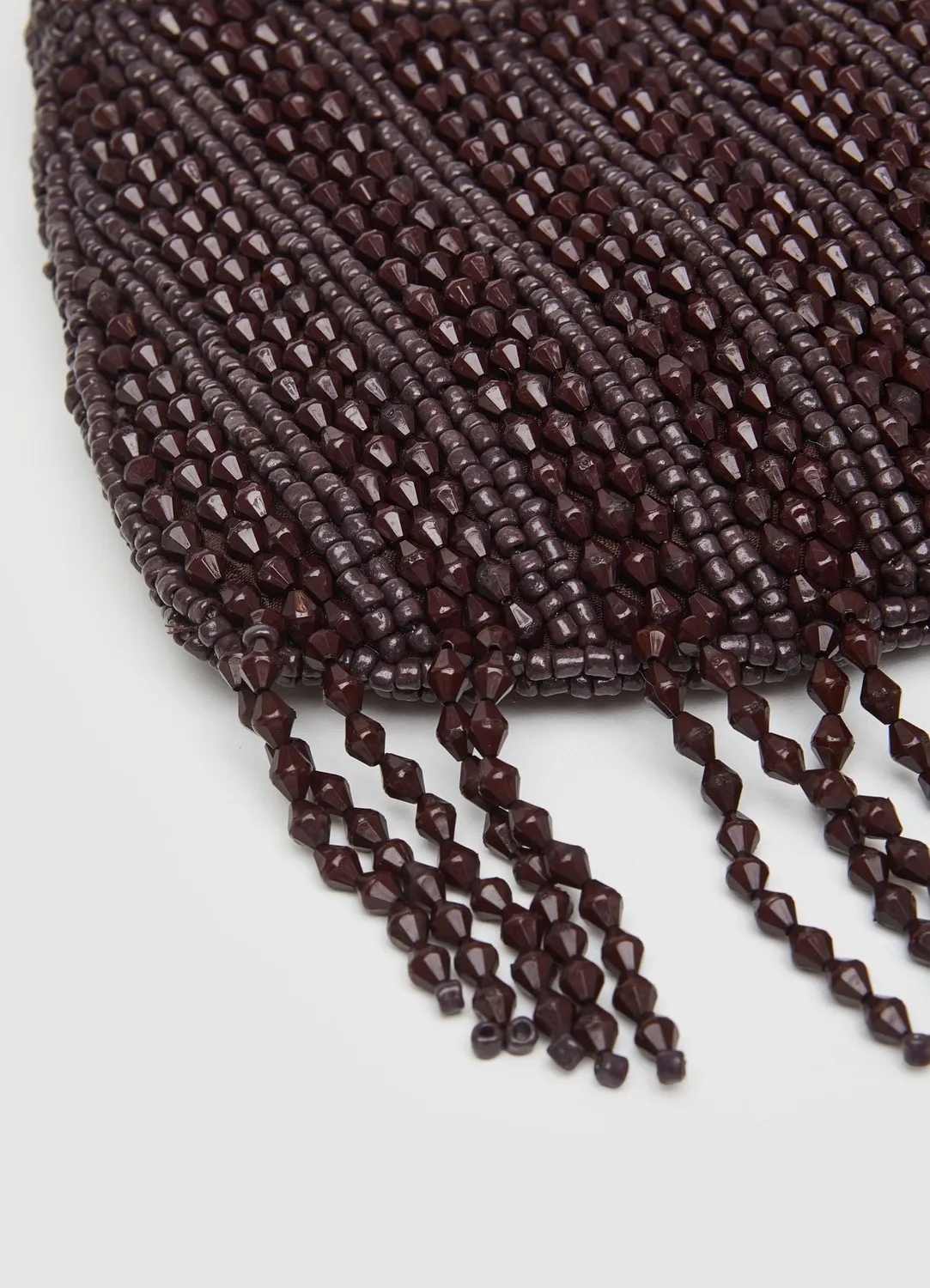 Calliope sac demi-lune perles franges TU