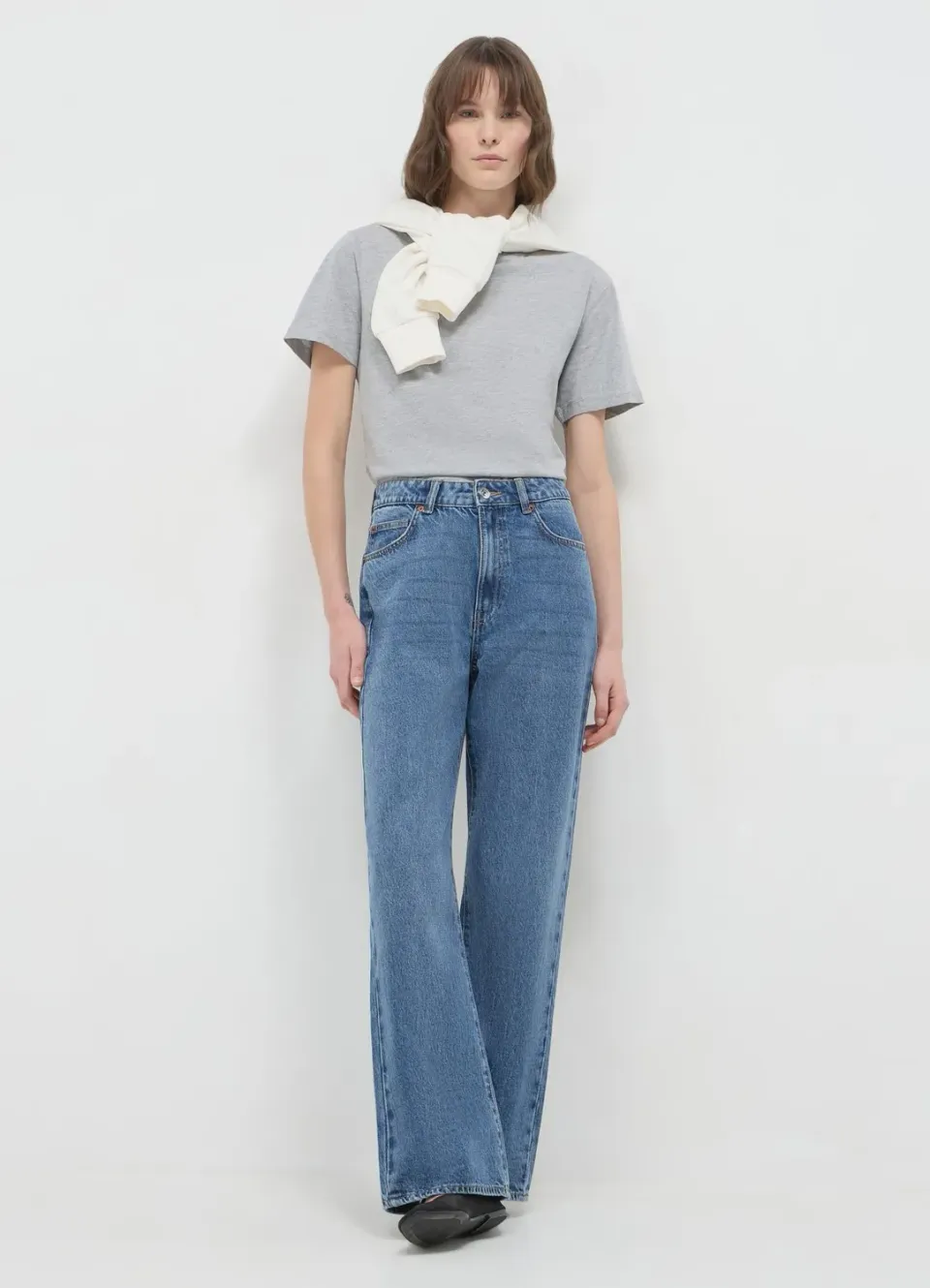 Calliope t-shirt col rond femme coton uni