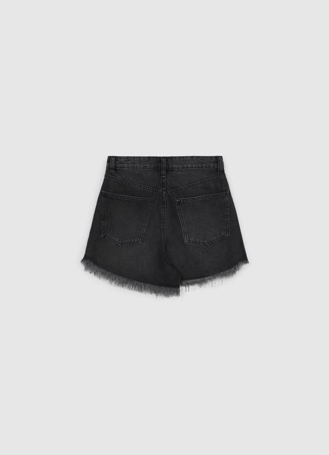 Calliope short jean femme franges strass 40-48