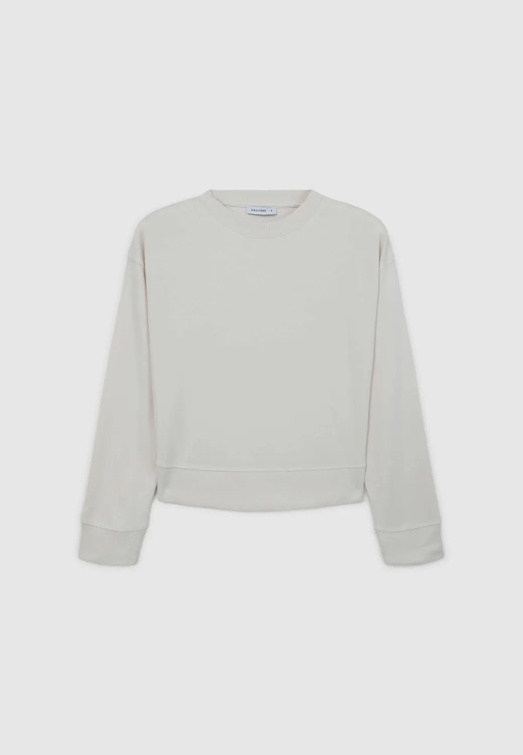 Calliope sweat col rond basic femme coton