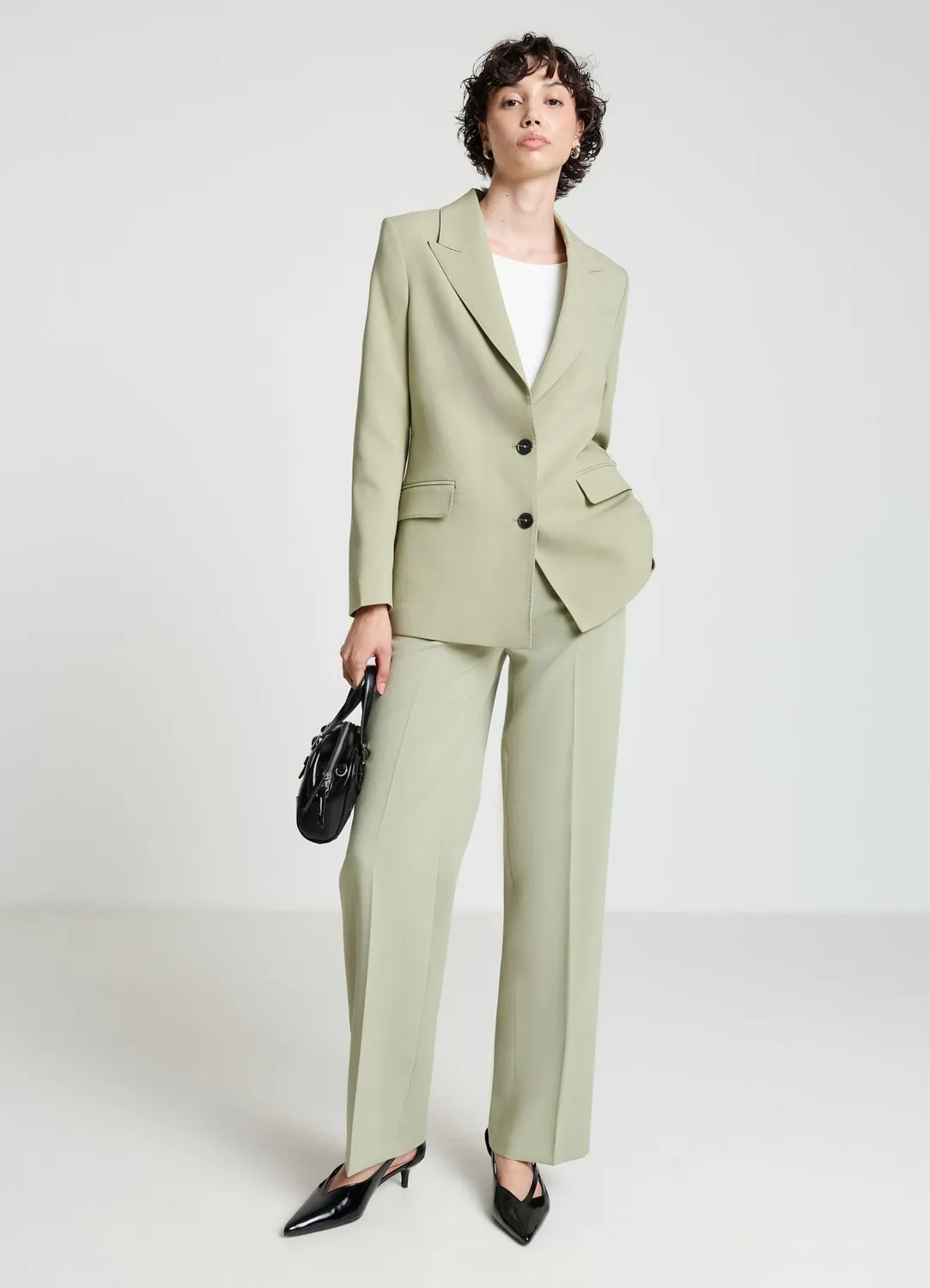 Calliope Veste 2 Boutons Blazer Femme Revers Lancia