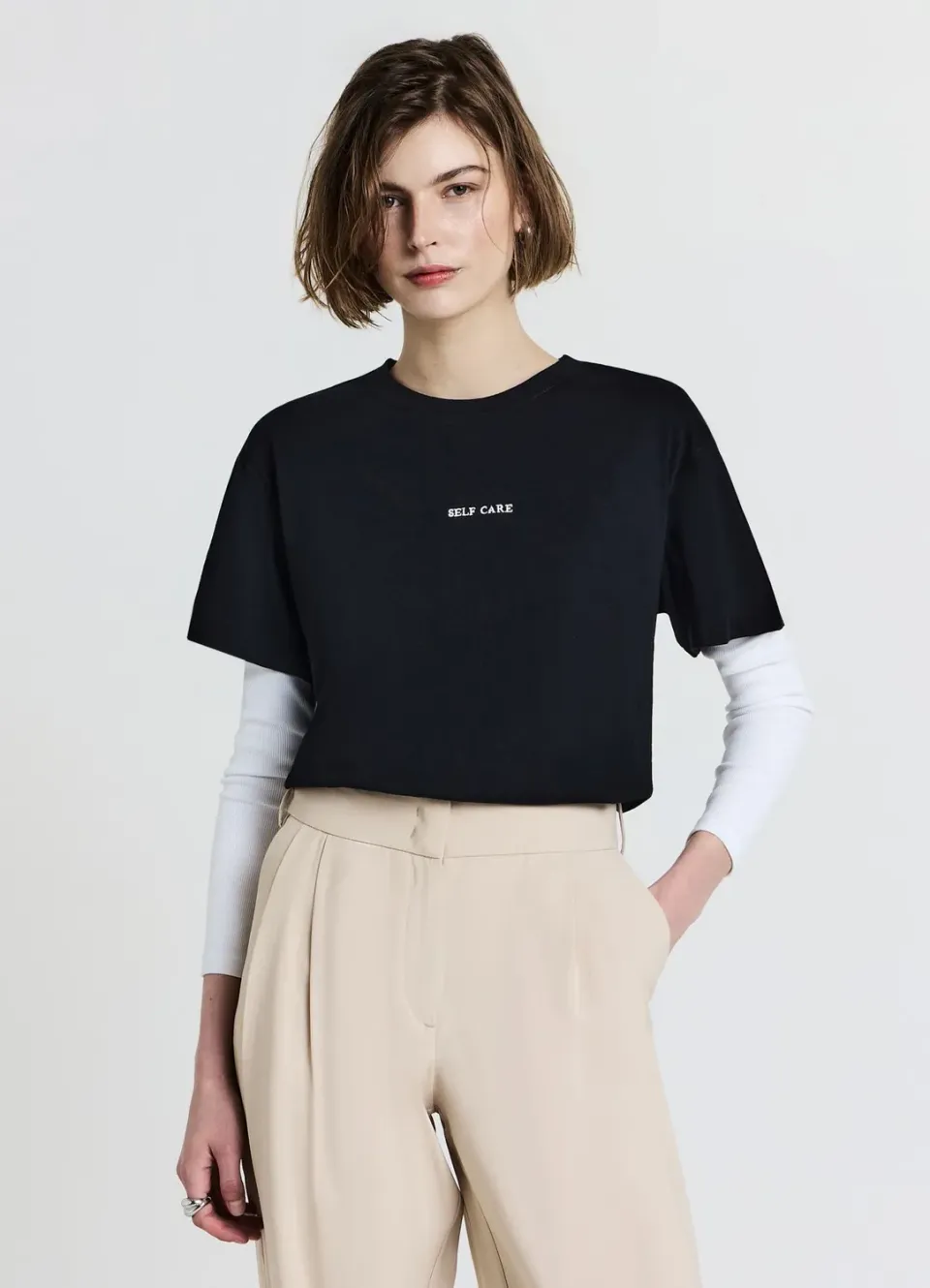 Calliope t-shirt imprime col rond coton femme