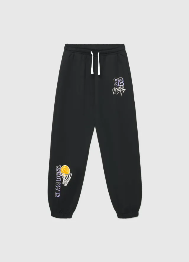 Calliope pantalon jogger garçon imprimé basket