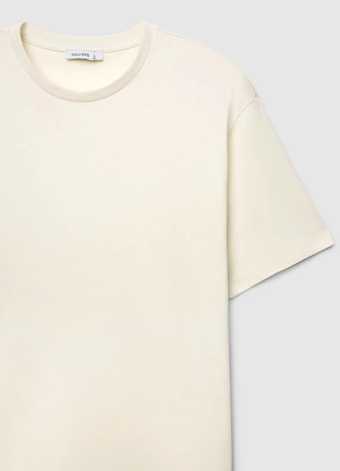 Calliope T-shirt homme col rond uni manches courtes
