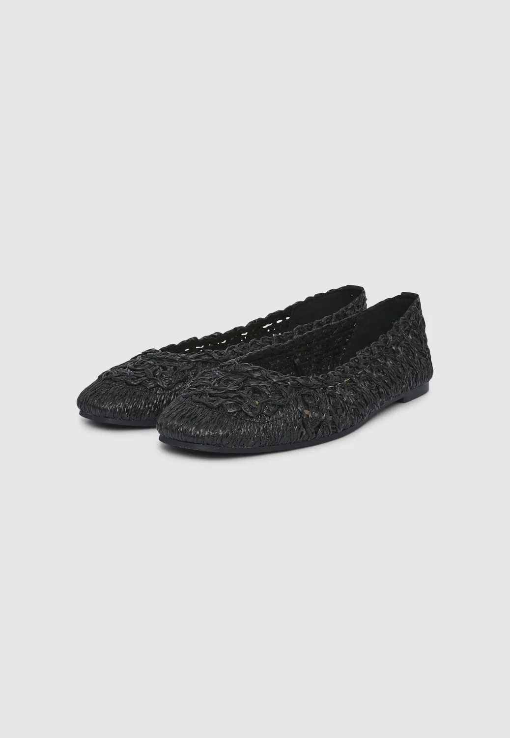 Calliope ballerines rafia femme tressée