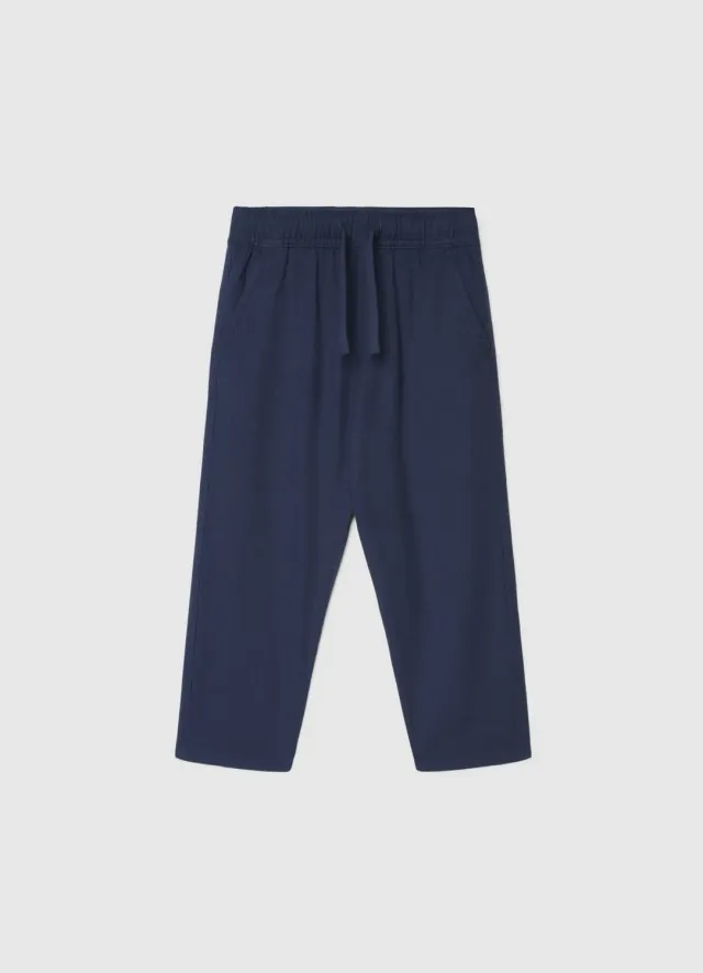 Calliope pantalon chino jogger lin garçon uni