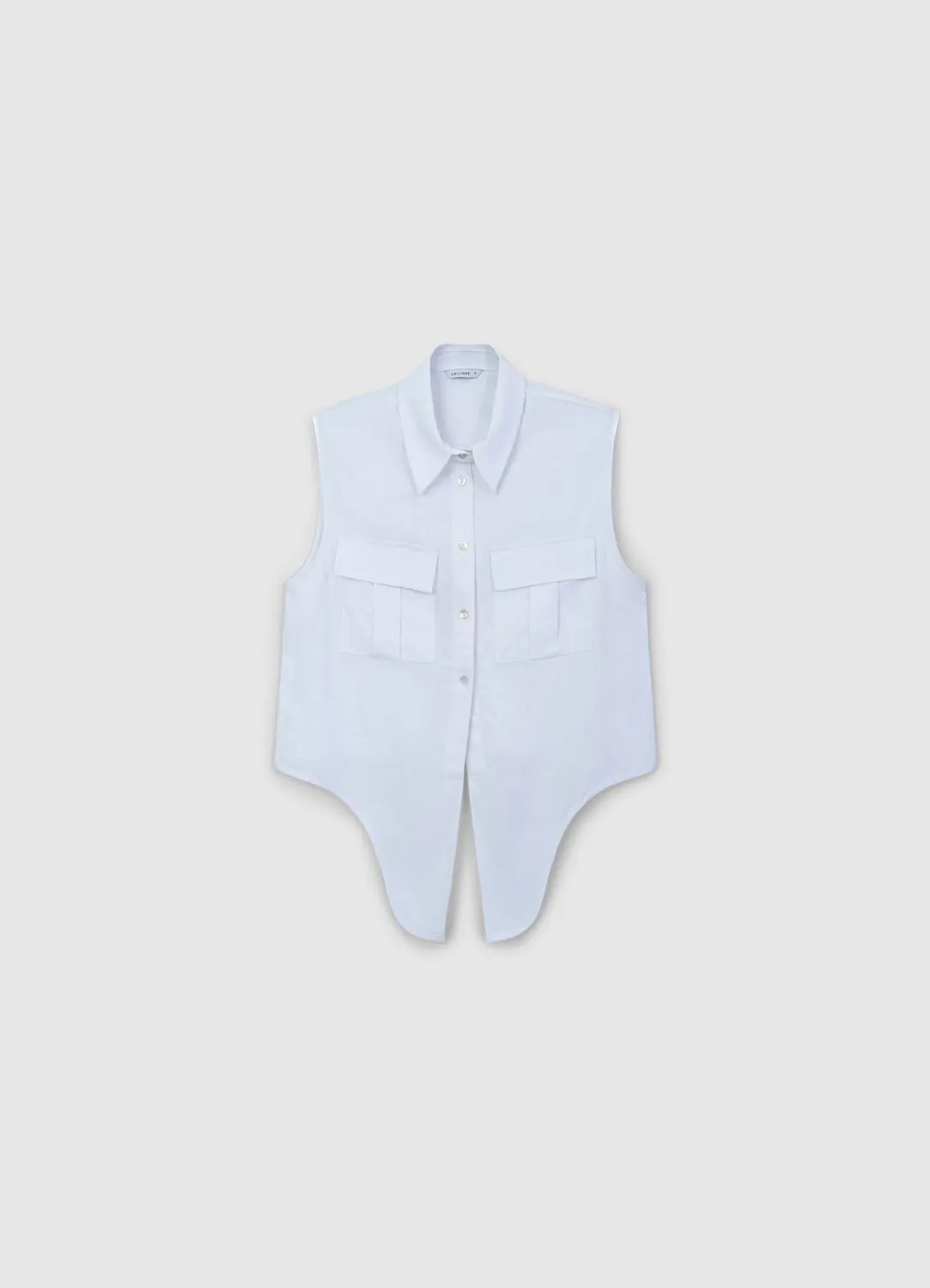 Calliope chemise sans manches femme lin nouée