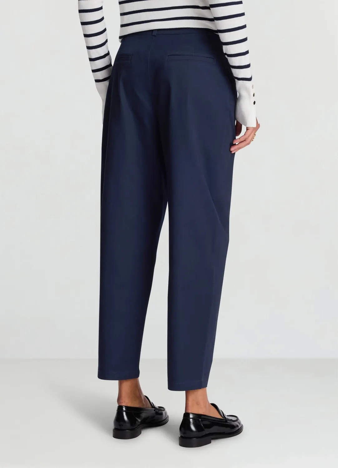 Calliope pantalon carrot coton pantalon femme uni