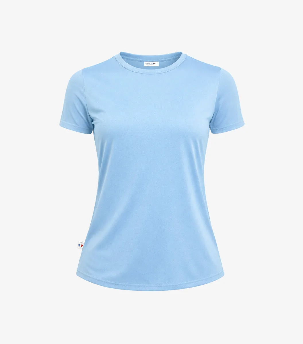 Cocorico Focus t-shirt sport femme ciel respirant