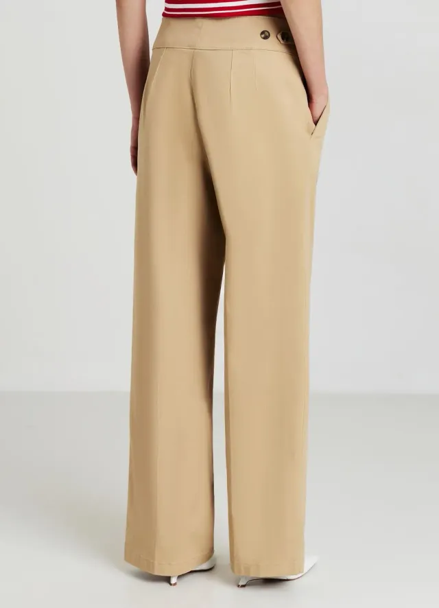 Calliope pantalon large femme taille haute