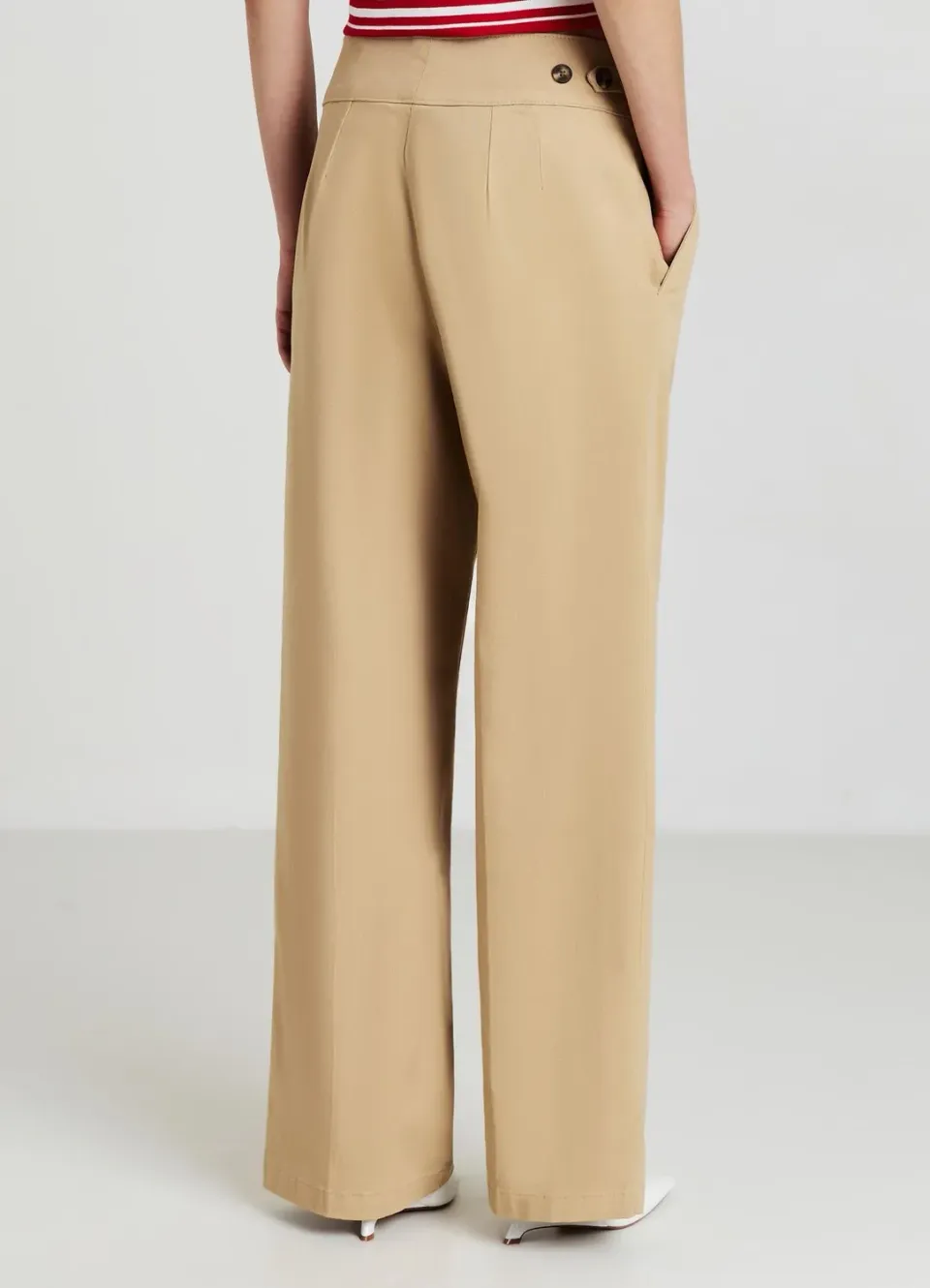 Calliope pantalon large femme taille haute