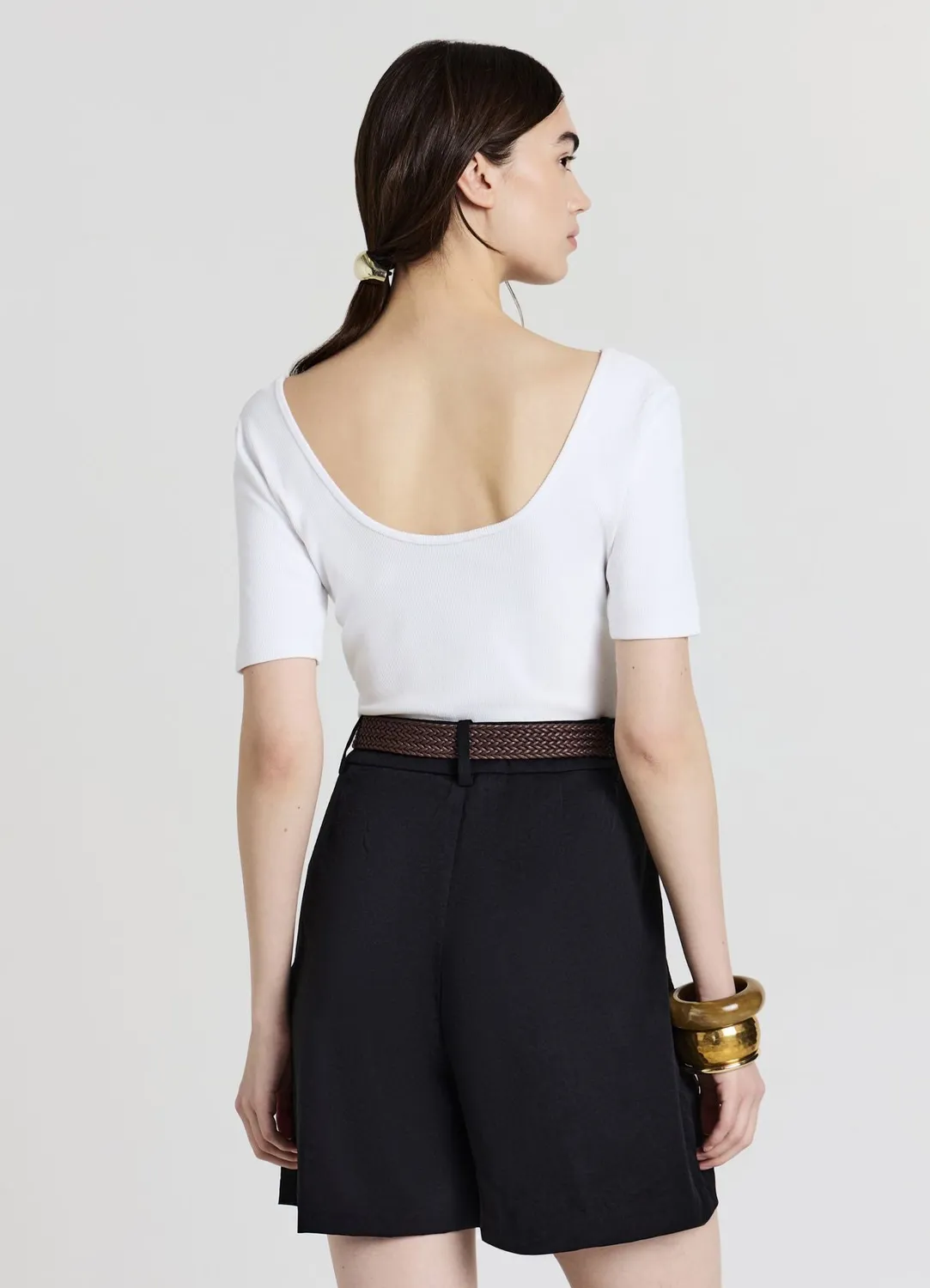 Calliope bermuda à ceinture femme coupe regular