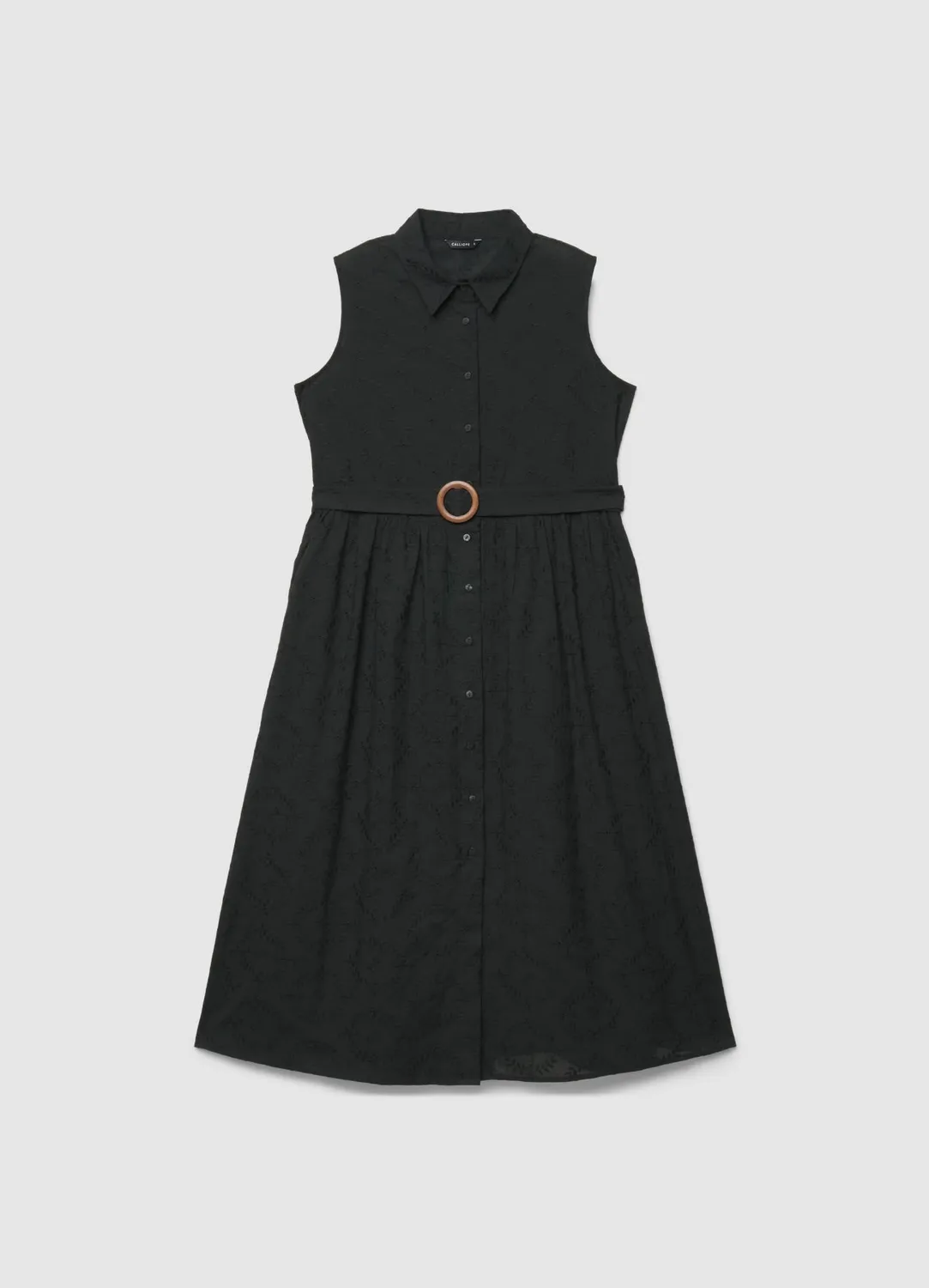 Calliope Chemisier robe femme sangallo ceinture midi