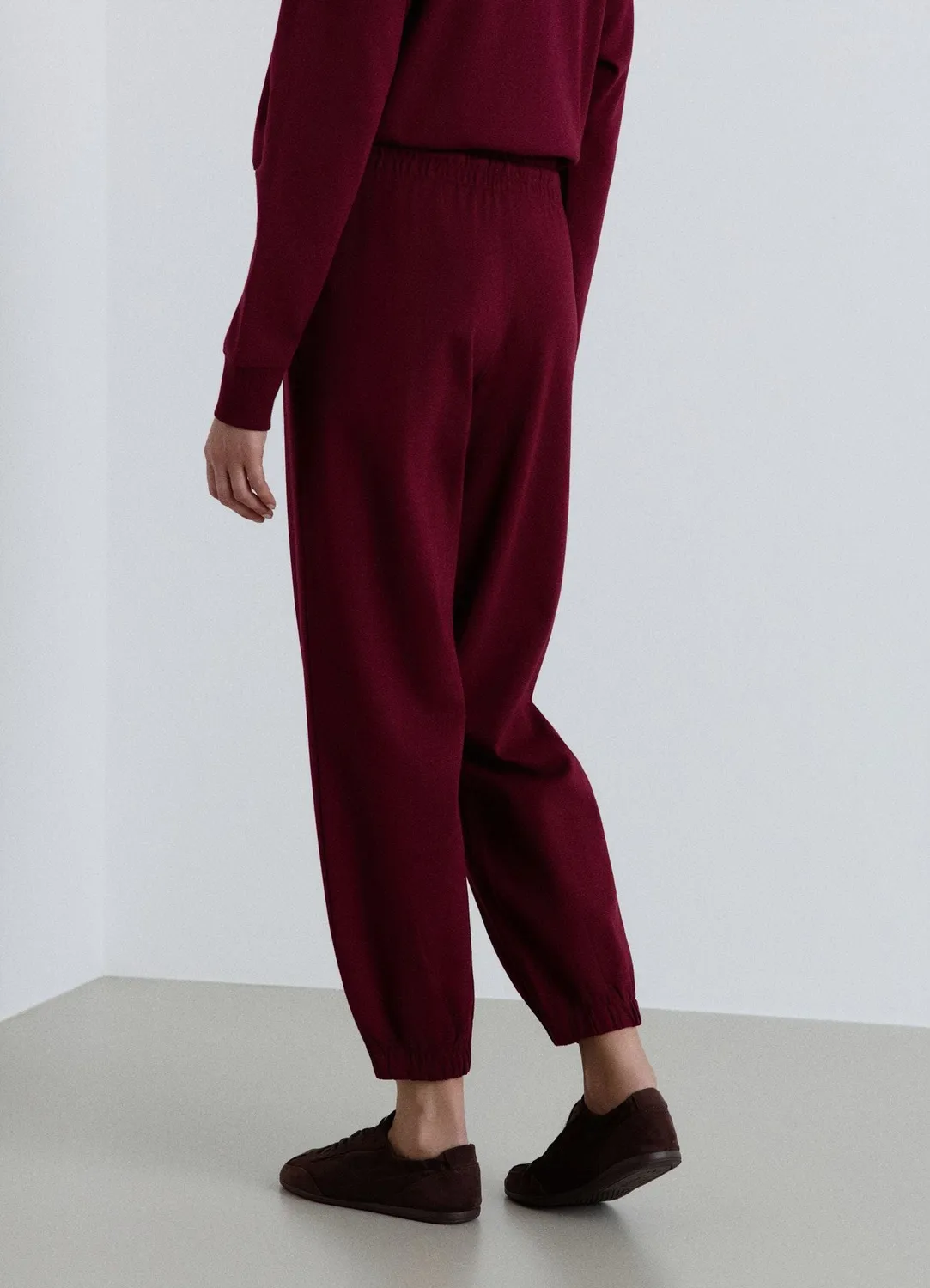 Calliope jogger femme cordon taille haute uni
