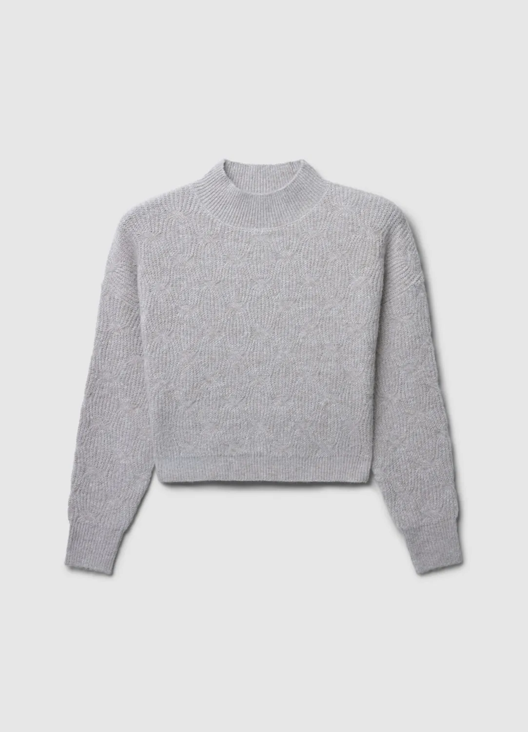 Calliope pull torsadé femme col haut manches longues