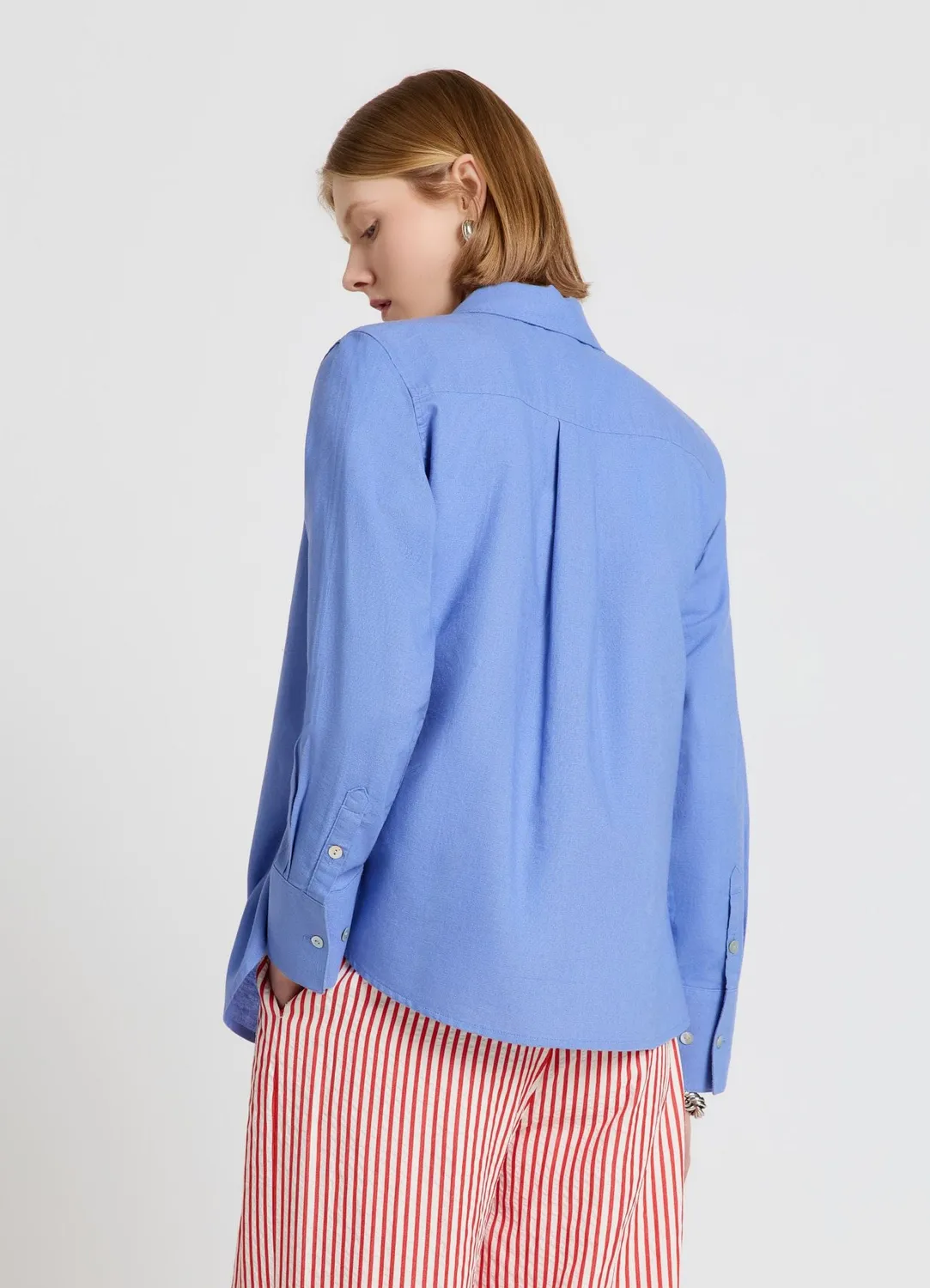 Calliope chemise femme unie mélange lin