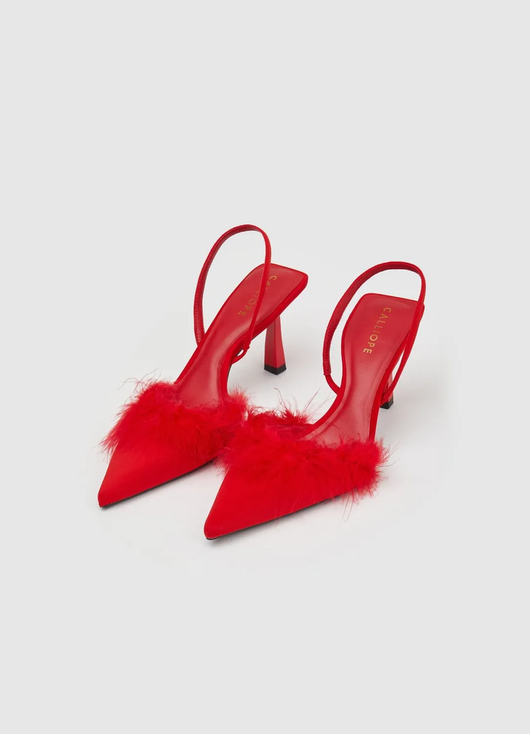Calliope Slingback Plume escarpins femme 8 cm