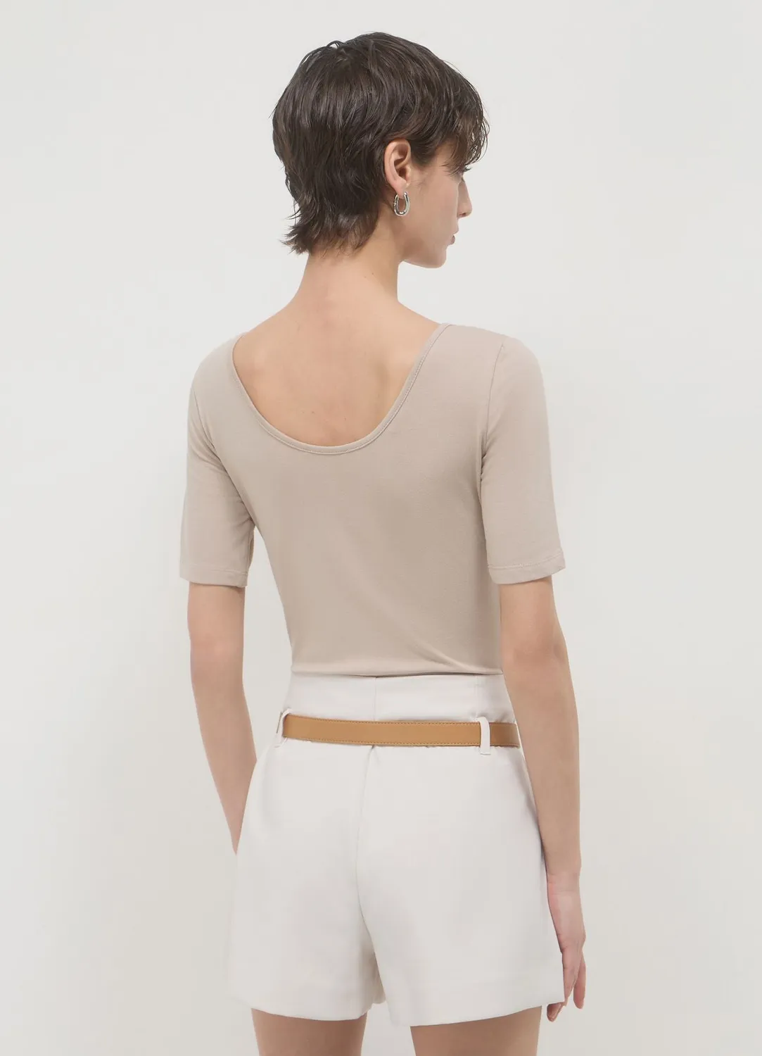 Calliope Body manches courtes femme coton uni
