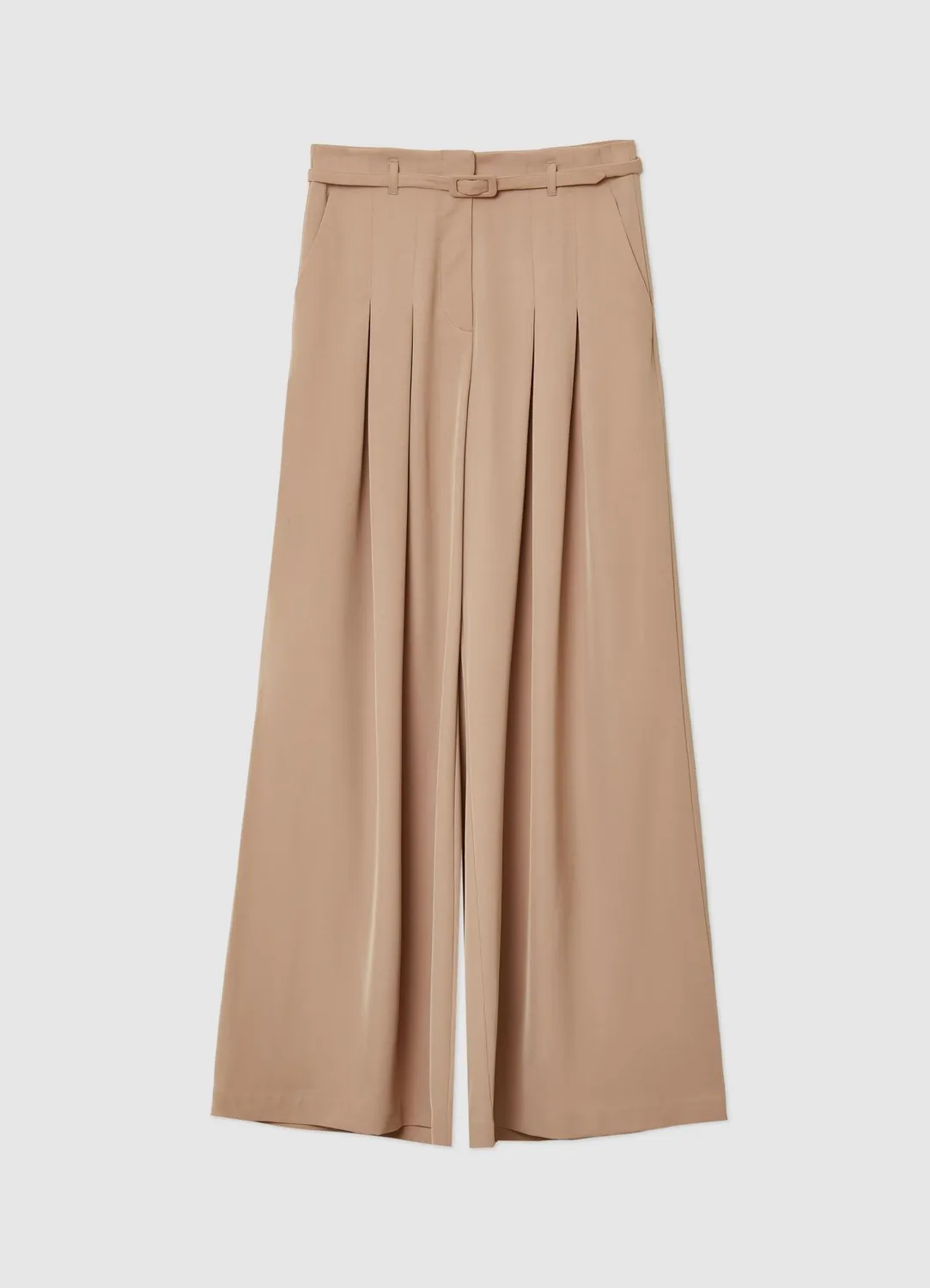 Calliope pantalon palazzo taille haute à ceinture