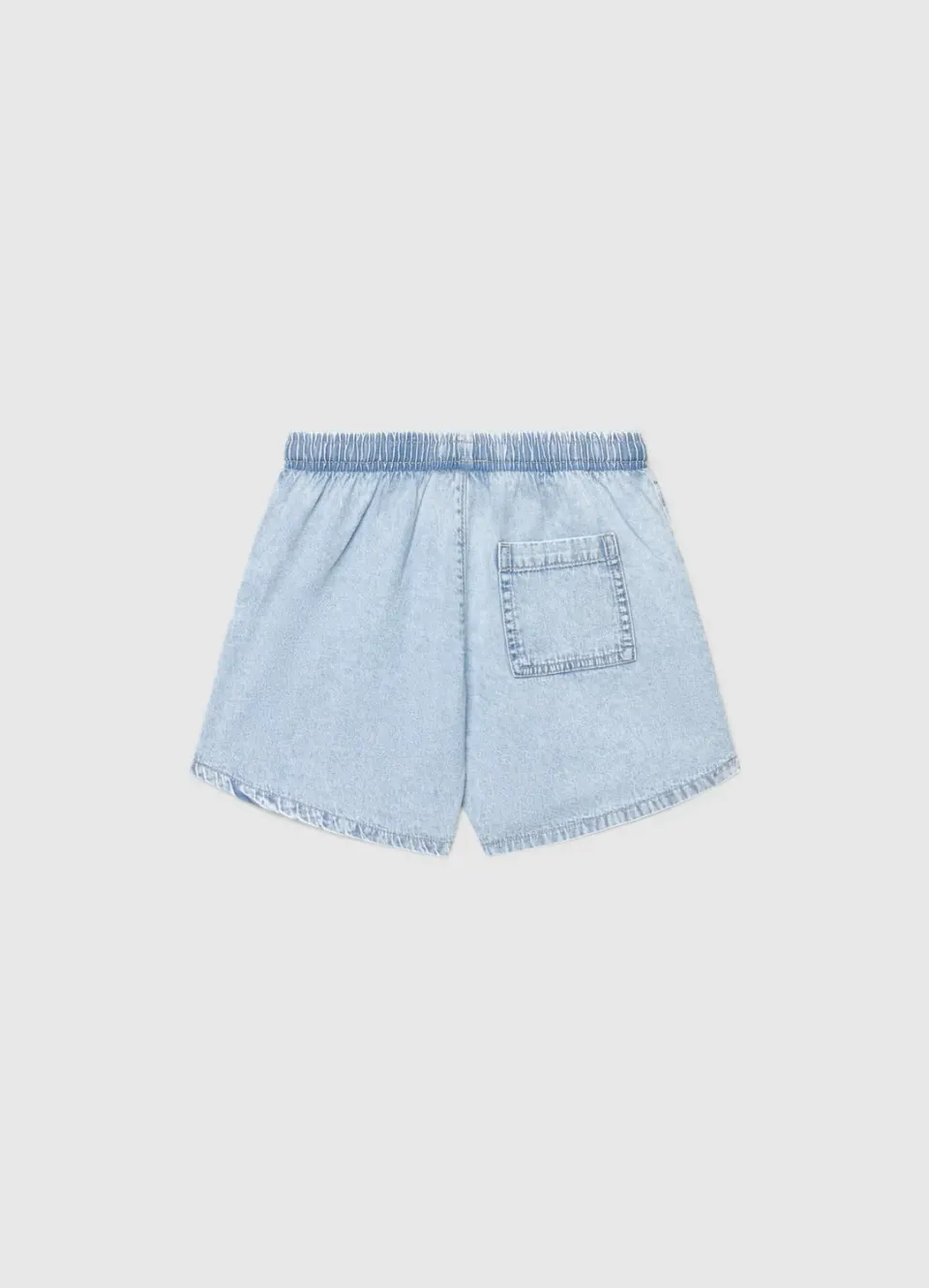 Calliope Coulisse short jean garçon taille élastiquée coton