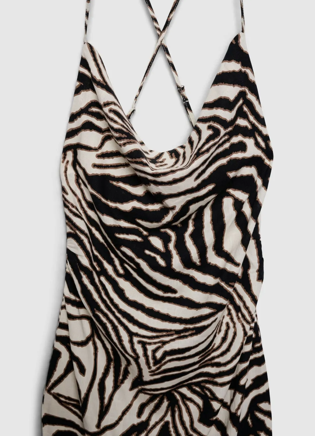 Calliope Abito lungo Robe longue femme imprimé zèbre