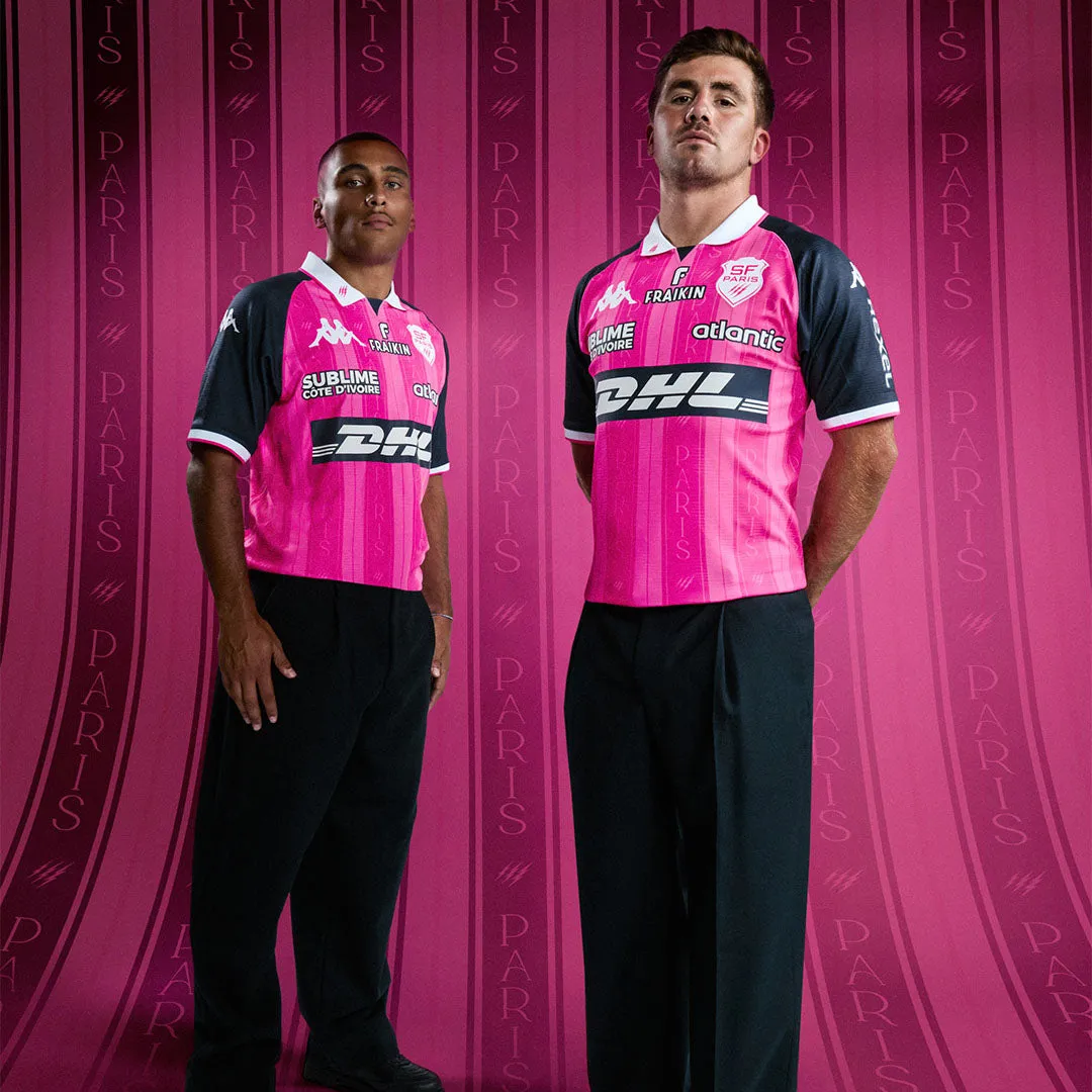 Robe di Kappa Kombat Pro Home Stade Français Paris 26/27 maillot rose