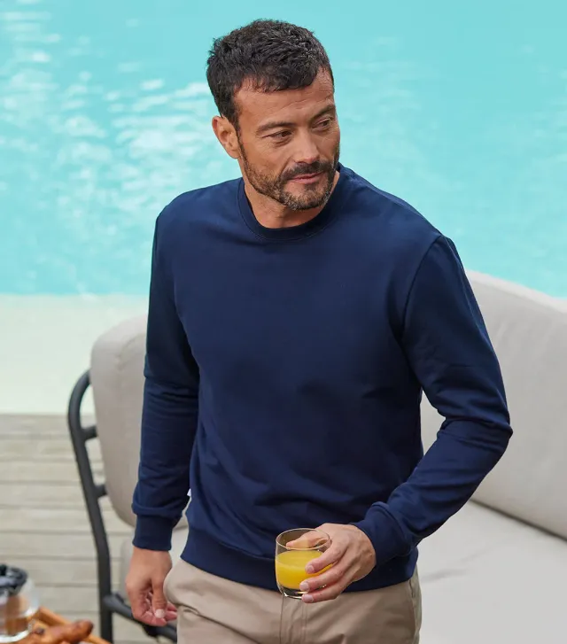 Cocorico Intemporel Marine sweat homme marine coton