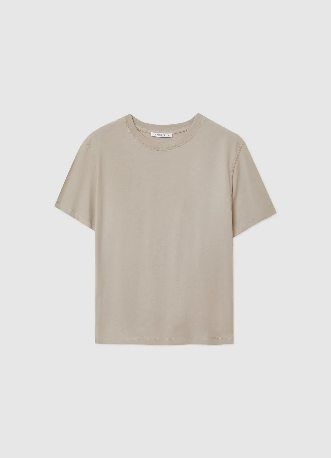 Calliope t-shirt femme col rond coton uni