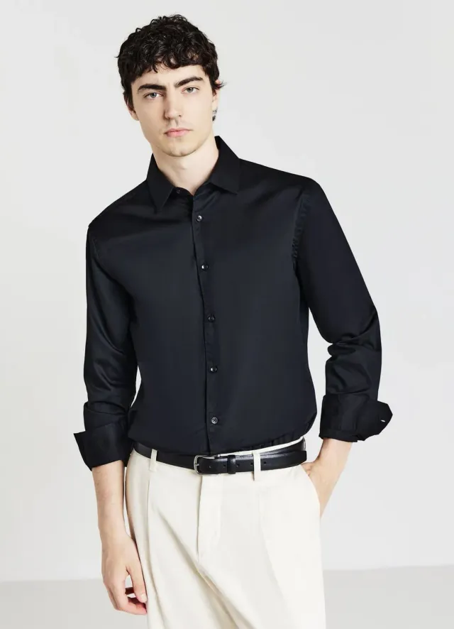 Calliope chemise homme en coton manches longues