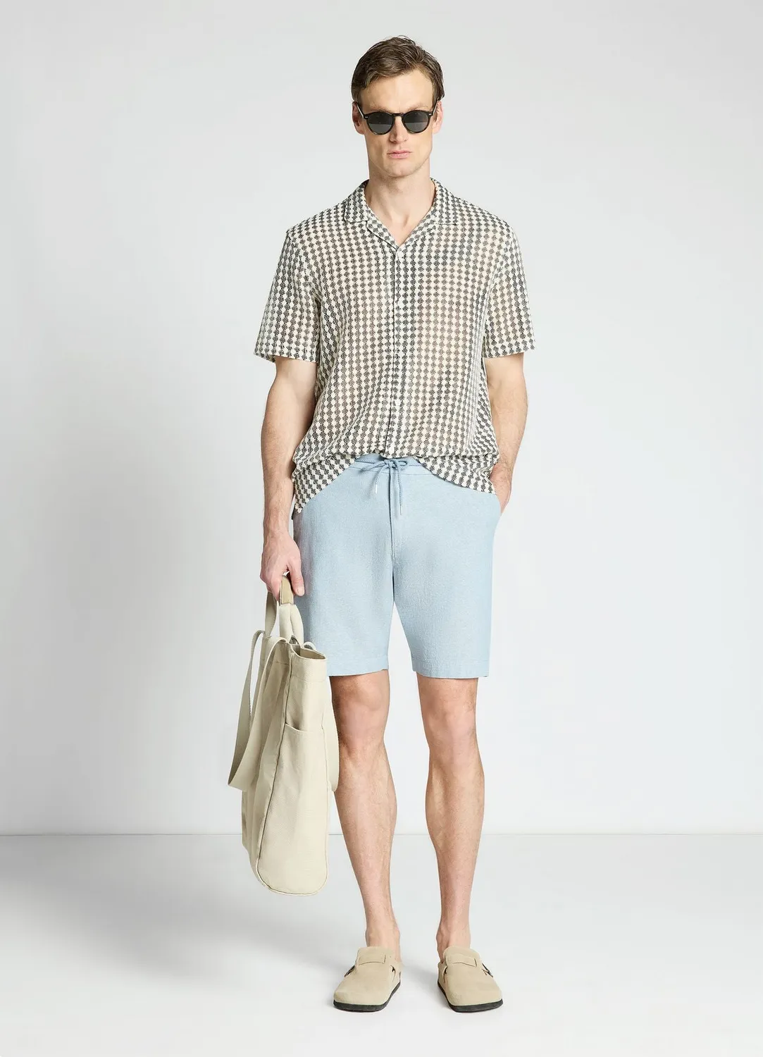 Calliope bermuda lin homme uni regular