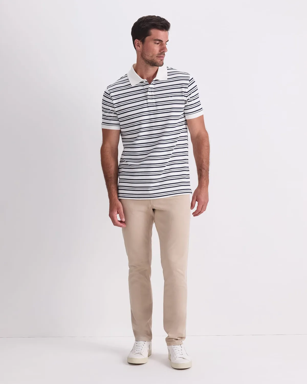 Sportscraft 208081 SC Stripe Pique polo homme coton