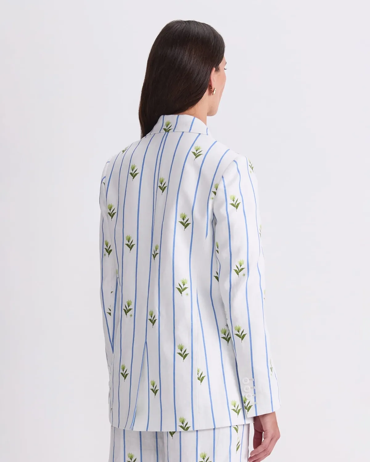 Sportscraft Hampton Stripe Blazer lin rayé femme